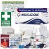 ONFARMA KIT DI REINTEGRO COMPLETO DI CARTELLO PRIMO SOCCORSO ricambio per cassetta medica pacco di medicazione SENZA MISURATORE DI PRESSIONE per aziende con 3 o più lavoratori D.M. 388 all.1