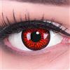 MeralenS Funnylens Lenti a contatto colorate rosse con porta lenti a contatto Red Demon Demone Vampiro morbide comode da indossare e ideali per Halloween Manga Anime Cosplay o Carnevale senza correzione