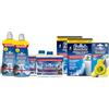 Finish Kit Additivi Lavastoviglie, 2 Confezioni di Brillantante Lemon 500ml, Curalavastoviglie regular 250ml e 2 Confezioni Cristalli Di Sale 1 kg, 1 Confezione Deodorante