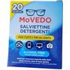 Generico 10 PACCHI DI PULISCI OCCHIALI TOVAGLIETTE DETERCENTI PER TUTTI I TIPI DI LENTI PRE-INUMIDITE IN TOTALE 200 SALVIETTINE MO VEDO BENE