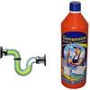 FOFO' Sturalavandino Liquido 4 Pz. Giovannino, Apri-Dreni Liquido, Senza Profumo, Ideale per Uso Domestico e Professionale, Elimina Capelli e Residui, Made in Italy