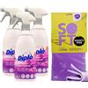FEI FAN SET: 3x Detergente Spray Professional SUPER ANTIKALK. Elimina Calcare, Ruggine e Sporco 700ml + Panno In Lattice SOFT, Formato 30x30