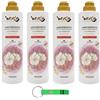 Beni Culinari WEXOR Ammorbidente Ammorbidente Igiene Rose & Muschio - Ammorbidente Extra Profumato - Profumo con Note Floreali - 30 lavaggi 750 ml + Portachiavi Beni Culinari