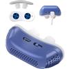 HUFACAI Macchina CPAP per Apnea Notturna Silenziosa, Dispositivo Anti-snoring, Mini CPAP Device, Russare per L'aiuto Addormentato, Migliora la Respirazione e Il Sonno Blue