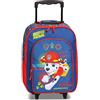 Fabrizio Paw Patrol Chase Marshall Skye - Trolley per bambini, in poliestere, 32 x 42 x 16/21 cm, 17 l, Blu Marshall, 42 cm, Bagaglio morbido