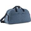 reisenthel overnighter plus twist silver - borsa da viaggio/sport extra large e intelligente, idrorepellente, funzionale con molte tasche interne ed esterne, Couleur:twist blue