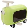 banapoy Valigia da viaggio per bambini, Valigia per bambini di grande capacità, con pedali pieghevoli, Bellissima monopattino per bambine (GREEN)