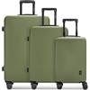 REDOLZ Articolo originale Essentials 09, Oliva, Koffer M (67 cm), Trolley rigido con ruote girevoli