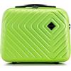 WITTCHEN Necessaire da viaggio Custodia per cosmetici Valigia da viaggio Bagaglio a mano Valigia cabina Valigia in ABS Borsa da toilette Rigido Cube Line Lime