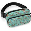 Qjjinxior Marsupio Shiba Lnu Knock Marsupio, Marsupio regolabile per corsa, camminata ed escursionismo, Cane salsiccia, 20x13cm