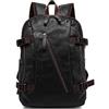 XINYASEE Zaino da Uomo in PU Pelle Stile Coreano Multifunzionale per Scuola Lavoro Viaggio con Scomparto Porta Computer 15 Pollici 20-35L (Black Coffee)