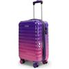 Blade Set di 3 valigie espandibili - Valigia rigida trolley - Valigia leggera in ABS + PC con serratura TSA - 4 ruote rotanti - Set di 3 valigie da viaggio, Lilla, M (Handgepäck), valigetta