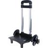 JSGHGDF Carrello pieghevole 6 ruote zaino trolley in lega di alluminio bagagli da viaggio carrello a mano per studenti zaino, 6 ruote in gomma blu