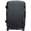 R.Leone Valigia Trolley Bagaglio a mano Rigido Ultraleggero in ABS 4 Ruote Autonome 2037 (Nero)