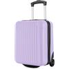 R.Leone Valigia 40x30x20 cm Trolley Bagaglio a mano 2 Ruote in ABS adatto Wizz Air, Vueling, Volotea 288 (Lilla, Valigia 40x30x20 cm, 2 Ruote)