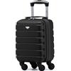 Flight Knight Valigia Rigida Leggera Per Bambini Con 4 Ruote - Approvata Senza Ulteriori Costi Per Easyjet, Ryanair E Molte Altre - Bagaglio a Mano Cabina Per Bambini Bagaglio a Mano 40x20x25 Cm