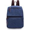 FANDARE Tela Zaino Unisex Zaino Porta PC Uomo Retrò Borsa Zainetto Donna Zaino Scuola Zainetto Zainetti Cartella Borsa da scuola Università All'aperto Viaggio porta PC 12.9 Pollici Zaino Blu scuro