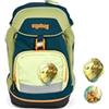 ergobag prime zaino scolastico elementare per bambini, idrorepellente, ergonomico, 20 litro, 1100g ExploreBear - Blu scuro