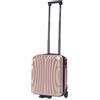 R.Leone Valigia da 1 Fino a Set 4 Trolley Rigido grande, medio, bagaglio a mano 55x40x23 cm Wizz, ITA Airways e bagaglio 45x36x20 cm EasyJet in ABS 8005 (Rose Gold, XS Bagaglio 45x36x20cm 2Ruota)