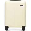 WITTCHEN Stripes Line Valigia da cabina 55 × 39 × 20 cm (M) | (36 L), ABS rigido, 4 ruote 360° e lucchetto combinazione | Trolley bagaglio a mano formato, Ryanair/ITA Airways - Colore: Crema