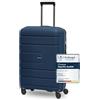 REDOLZ valigia media 66 cm rigida TSA 4 ruote bagaglio da stiva leggera Essentials 11