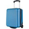R.Leone Valigia 40x30x20 cm Trolley Bagaglio a mano 2 Ruote in ABS adatto Wizz Air, Vueling, Volotea 288 (Azzurro, Valigia 40x30x20 cm, 2 Ruote)