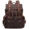 FANDARE Unisex Zaino Uomo/Donna Zaino scuola Zaino da viaggio, Universita Borse a Zaino, Adolescente Tela Borsa Tracolla Marrone