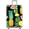 LNXSESN Cprivaligia Nero Giallo Verde Coprivaligia Media Elastica Copri Valigia Media Lavabile Anti-Graffio Copertur Copertura Valigia con Cerniera Copri Trolley Riusabile Luggage Cover Per 22-25 Pollici