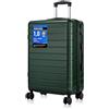 Shavont Bagaglio da Stiva Media, Valigia da Viaggio Trolley Rigida Ryanair Cabina con 4 Spinner Ruote con Lucchetto in ABS+PC