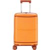 Pierre Cardin - Valigia Trolley rigido con rotelle girevoli 55x38x20 (Arancio)