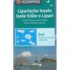 Kompass Carta escursionistica n. 693. Isole Eolie e Lipar 1:25.000. Ediz. italiana, tedesca e inglese: Wandelkaart 1:25 000
