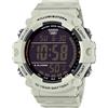 Casio Orologio al quarzo digitale da uomo con cinturino in resina AE-1500WH-8B2VCF, bianco, Cronografo, Digitale