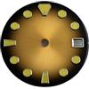 ATOMUSERLY 1pc 28,5 mm quadrante NH35 sfumato giallo viola verde sunburst for movimento automatico(YWZ-N-29)