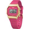 ICE-WATCH - ICE digit retro Raspberry sorbet - Orologio rosso da Donna con Cinturino in plastica - 022050 (Small)