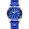 SOTAG Steeldive SD1979 Bracciale in acciaio inossidabile Immersione Orologi da uomo Quadrante blu 200M Impermeabile NH35 Orologio da immersione meccanico automatico, Gomma Blu