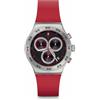 Swatch Orologio unisex Crimson Carbonic Red 2 YVS524, Cinturino