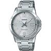 Casio MTP-V004D-7B2 Men's Dress Stainless Steel Silver Dial Analog Date Watch