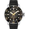 Tissot Orologio automatico da uomo Seastar 2000 professionale Powermatic 80 316L cassa in acciaio inox, nero, gomma, 22 (T1206071744101), nero, Orologio automatico