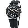 Eichmüller since 1950 Eichmüller Orologio da polso da uomo, 40 mm, 3 ATM, orologio sportivo da uomo, con data Miyota 2115, movimento al quarzo, effetto orologio subacqueo, Nero