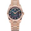 Seestern Sugess S449 Automatico Acciaio Oro Rosa Madreperla Data Zaffiro Orologio Uomo