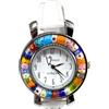 LE GEMME DI VENEZIA Orologio Donna watch in Vetro di Murano Murrina Millefiori 35mm (BIANCO)