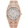 ICEDIAMOND Full CZ Diamond Charm Orologio Da Polso Al Quarzo, Ghiacciato Fuori Luminoso Zircone Pietre 43MM Quadrante Calendario, Hip Hop Trend Gioielli per Gli Uomini