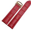 Richie strap Cinturino per orologio da polso, in pelle di coccodrillo, 16 mm, 18 mm, 20 mm, fibbia per serbatoio