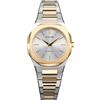 D1 Milano Utbl34 - Orologio analogico da donna in acciaio inox, quadrante argento, cinturino argentato, Argento/tono di traino, Compatto