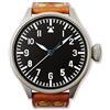 Jenova International ltd. Jenova 1940 B-Uhr 47 PILOT Automatico Swiss Made Acciaio Nero Pelle Orologio Vintage Uomo