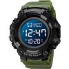 FANMIS Orologio sportivo da uomo, militare, multifunzione, digitale, sveglia, al quarzo, impermeabile