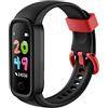 SMARTY2.0 - Smartwatch per Bambini SW039A - Colore Nero/Rosso - Frequenza Cardiaca, Chiamate Bluetooth, Modalità Sport, Resistenza all'Acqua IP68 - Cinturino in Silicone - Dimensioni 41 x 20 x 12.4 mm
