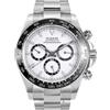 Seestern Sugess S418-2 Cronografo Automatico Acciaio Nero Bianco Ceramica Orologio Uomo