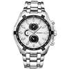 CURREN - Orologio da polso da uomo, sportivo, impermeabile, al quarzo, in acciaio inox, per uomini e ragazzi, 3