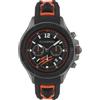 Philipp Plein Plein Sport Warrior Tech Orologio da uomo cronografo analogico al quarzo, Ip Gun/Sw-orange - Ps6ba0324, cinghia